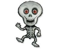 Foil balloon Skeleton (grey), FX, 101x62cm
